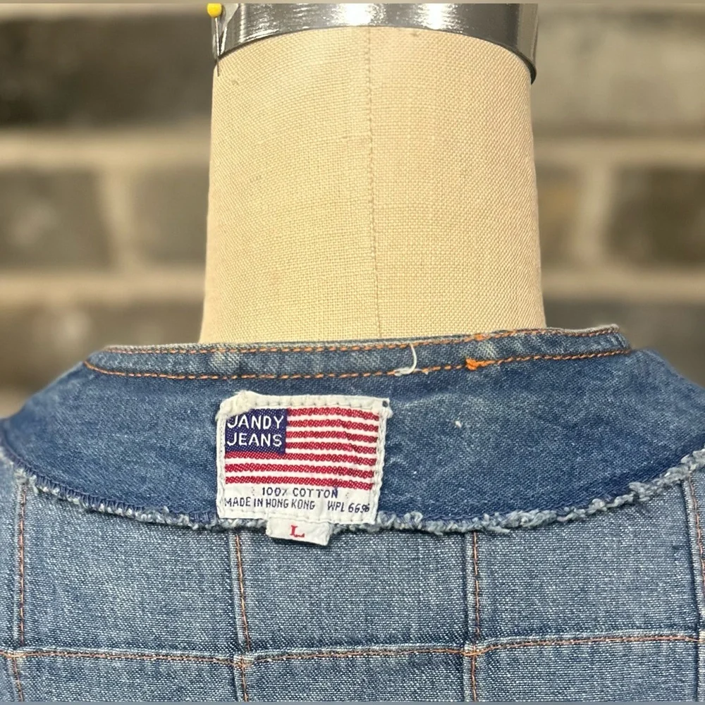 Vintage Jandy Jeans Denim Vest - Picture 7 of 10